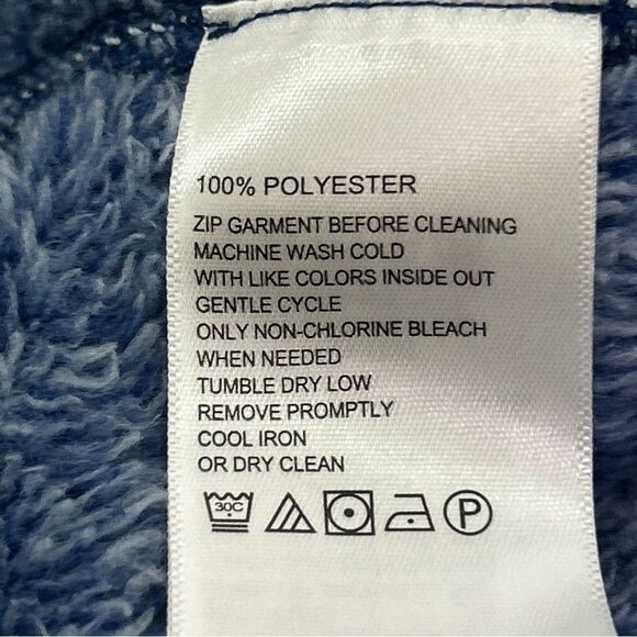 Tommy Bahamas Men’s Large Cascade Cozy Blue Half Zip Sweatshirt Front Pocket - Picture 10 of 10